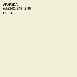 #F2F3DA - Beige Color Image