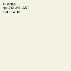 #F2F3E3 - Ecru White Color Image