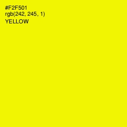 #F2F501 - Yellow Color Image