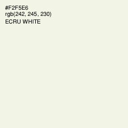 #F2F5E6 - Ecru White Color Image