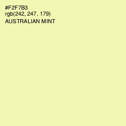 #F2F7B3 - Australian Mint Color Image