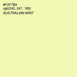 #F2F7B4 - Australian Mint Color Image