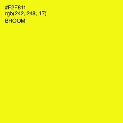 #F2F811 - Broom Color Image
