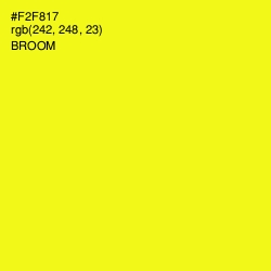 #F2F817 - Broom Color Image