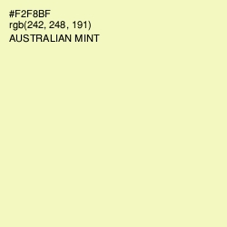 #F2F8BF - Australian Mint Color Image