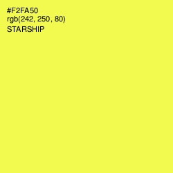 #F2FA50 - Starship Color Image
