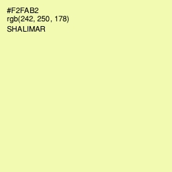 #F2FAB2 - Shalimar Color Image