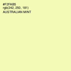 #F2FAB5 - Australian Mint Color Image