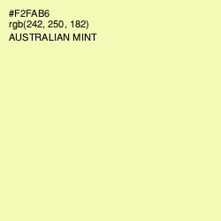 #F2FAB6 - Australian Mint Color Image