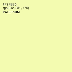 #F2FBB0 - Pale Prim Color Image