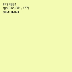 #F2FBB1 - Shalimar Color Image