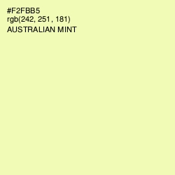 #F2FBB5 - Australian Mint Color Image