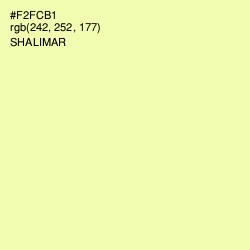 #F2FCB1 - Shalimar Color Image