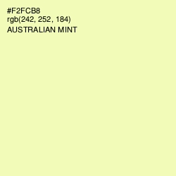 #F2FCB8 - Australian Mint Color Image