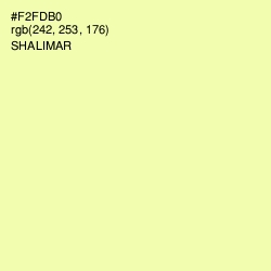 #F2FDB0 - Shalimar Color Image