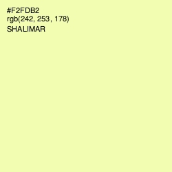 #F2FDB2 - Shalimar Color Image