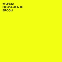 #F2FE12 - Broom Color Image