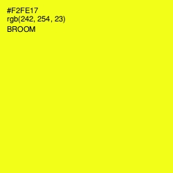 #F2FE17 - Broom Color Image