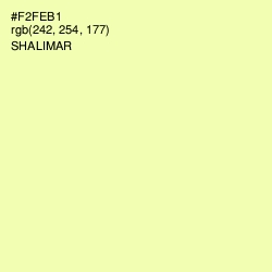 #F2FEB1 - Shalimar Color Image