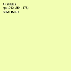#F2FEB2 - Shalimar Color Image