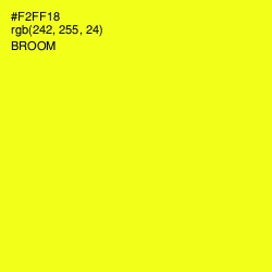 #F2FF18 - Broom Color Image