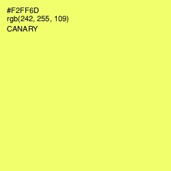 #F2FF6D - Canary Color Image