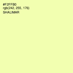 #F2FFB0 - Shalimar Color Image
