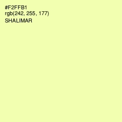 #F2FFB1 - Shalimar Color Image