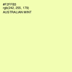 #F2FFB3 - Australian Mint Color Image