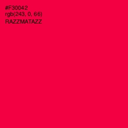 #F30042 - Razzmatazz Color Image