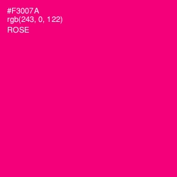 #F3007A - Rose Color Image