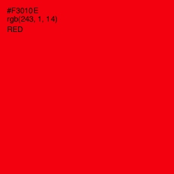 #F3010E - Red Color Image