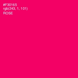 #F30165 - Rose Color Image