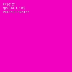 #F301C1 - Purple Pizzazz Color Image