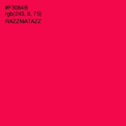 #F3084B - Razzmatazz Color Image