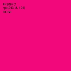 #F3087C - Rose Color Image