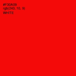 #F30A09 - Red Color Image