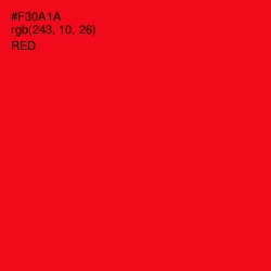 #F30A1A - Red Color Image