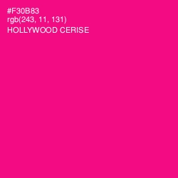 #F30B83 - Hollywood Cerise Color Image