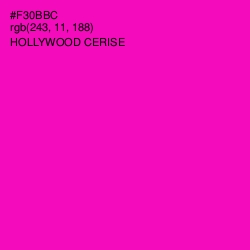 #F30BBC - Hollywood Cerise Color Image