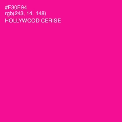 #F30E94 - Hollywood Cerise Color Image