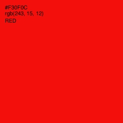 #F30F0C - Red Color Image