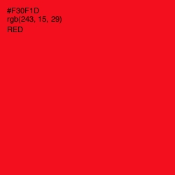 #F30F1D - Red Color Image