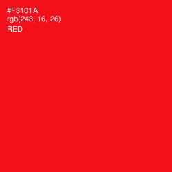 #F3101A - Red Color Image