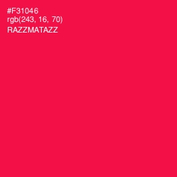 #F31046 - Razzmatazz Color Image