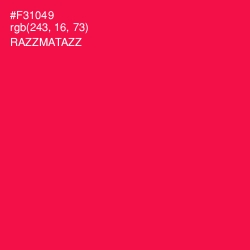 #F31049 - Razzmatazz Color Image