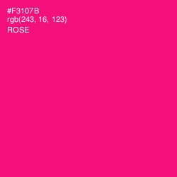 #F3107B - Rose Color Image