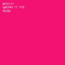 #F31171 - Rose Color Image