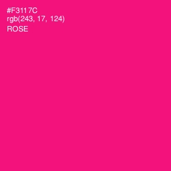 #F3117C - Rose Color Image