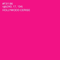 #F31186 - Hollywood Cerise Color Image